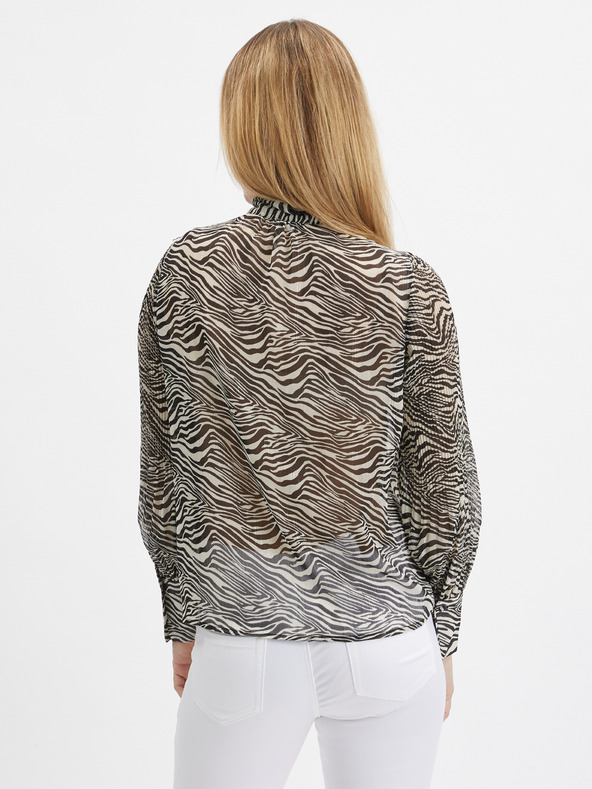 Orsay Černá dámská vzorovaná halenka ORSAY