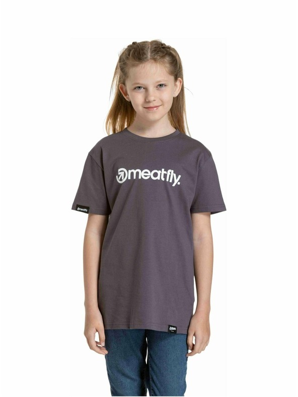 Meatfly Meatfly dětské tričko Bart Mystic Grey | Šedá | Velikost 134 | 100% bavlna