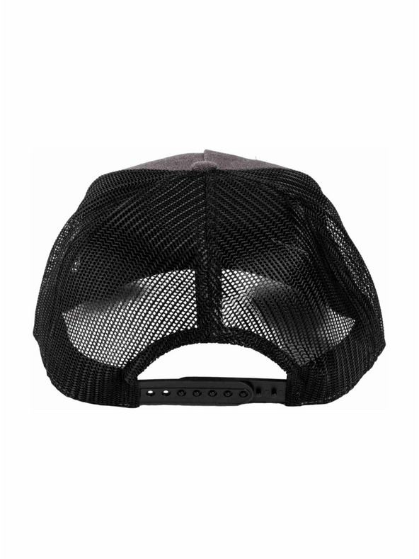 Meatfly Meatfly kšiltovka Horton Trucker Grey / White Logo | Černá | Velikost