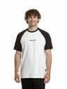 Meatfly Meatfly pánské tričko Ozzy Raglan White / Black