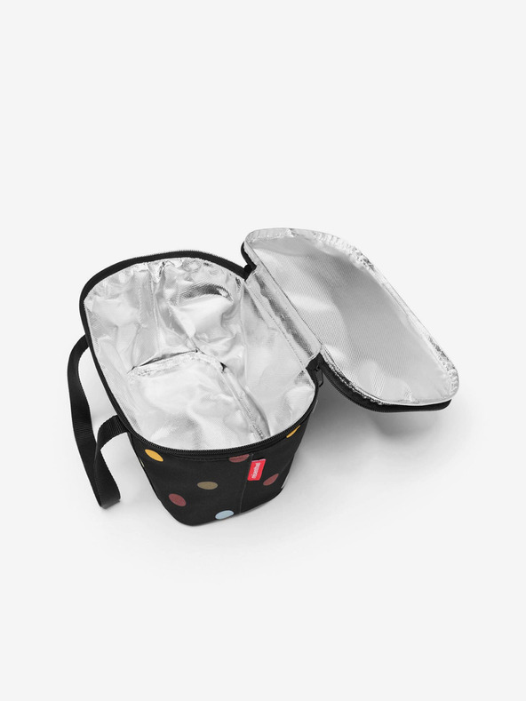 Reisenthel Černá chladící puntíkovaná nákupní taška Reisenthel Coolerbag XS