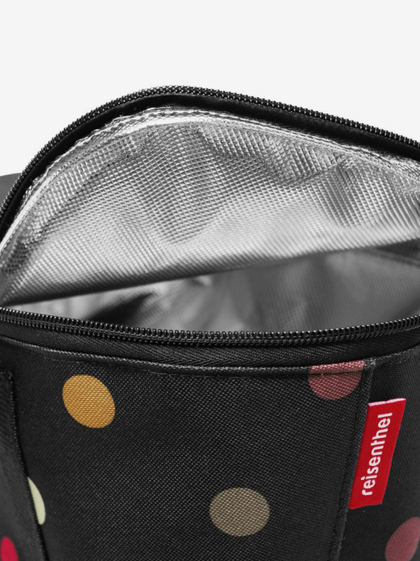 Reisenthel Černá chladící puntíkovaná nákupní taška Reisenthel Coolerbag XS