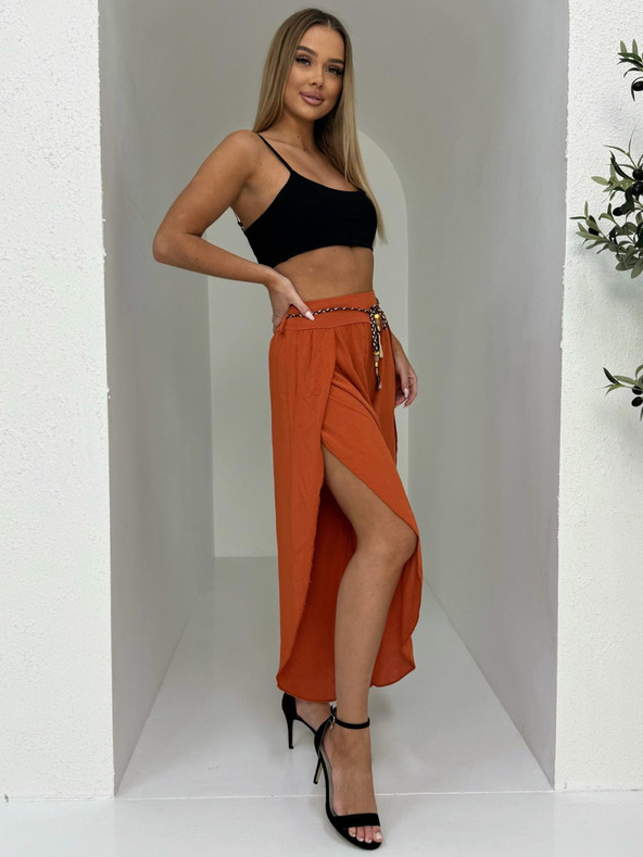 Edoti Dámské kalhoty culotte - oranžové EDOTI