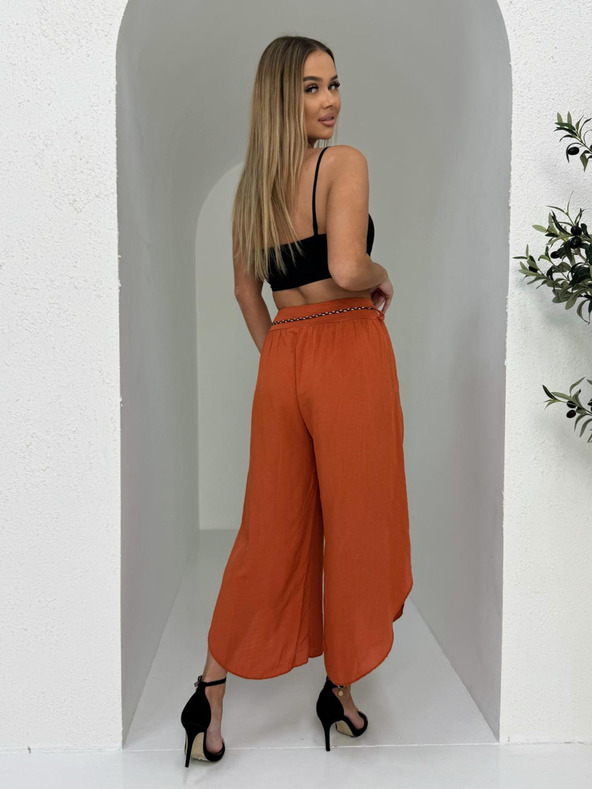 Edoti Dámské kalhoty culotte - oranžové EDOTI