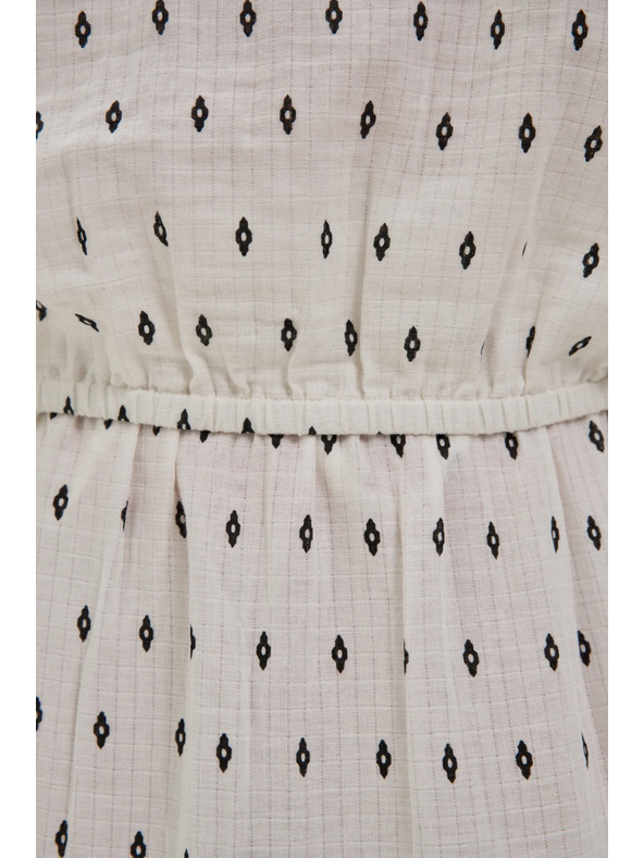 Moodo Bílá vzorovaná halenka