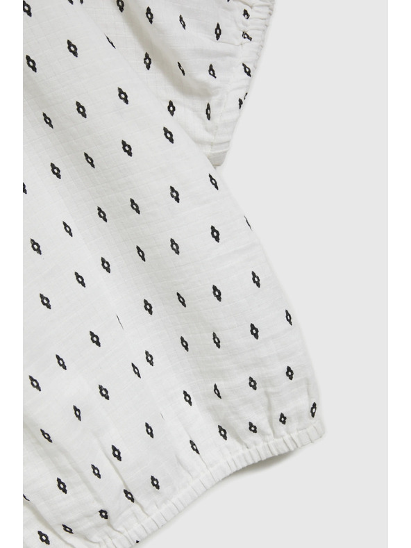 Moodo Bílá vzorovaná halenka