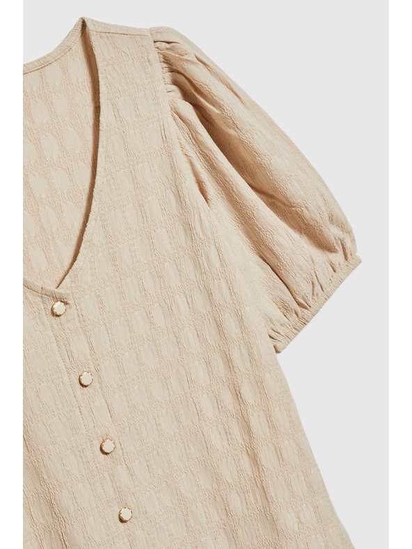 Moodo Dámské tričko Moodo – světle béžová