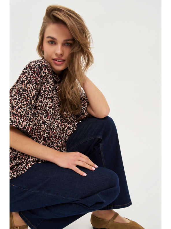 Moodo Dámská leopardí košile Moodo
