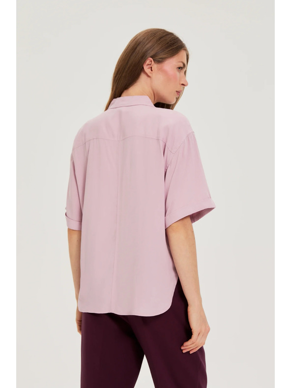 Moodo Dámská košile Moodo – světle růžová