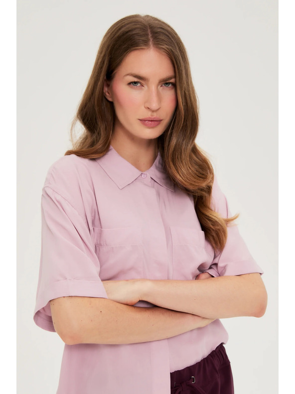 Moodo Dámská košile Moodo – světle růžová