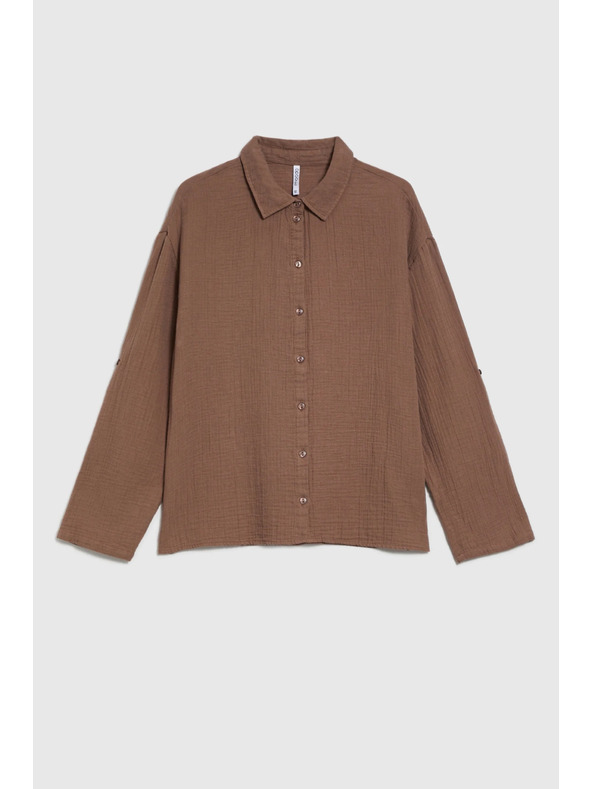 Moodo Světle hnědá košile Moodo