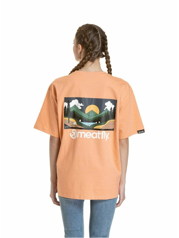 Meatfly Meatfly unisex tričko Cachuma Coral Mountains