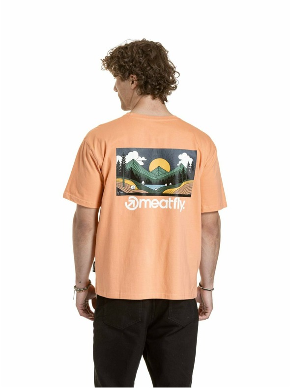 Meatfly Meatfly unisex tričko Cachuma Coral Mountains