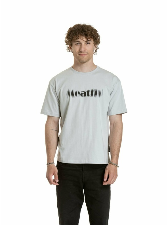 Meatfly Meatfly unisex tričko Domes Stone Blured | Šedá