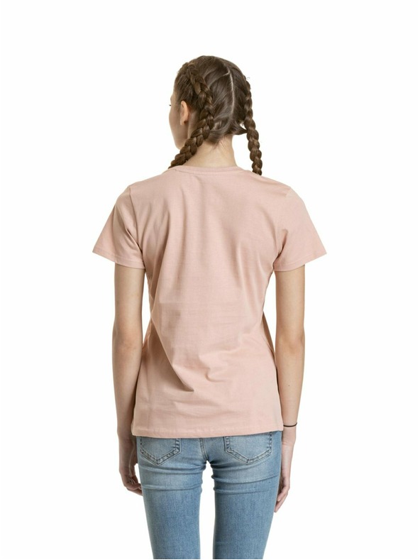 Meatfly Meatfly dámské tričko Ladies MF Logo Sepia Rose | Růžová