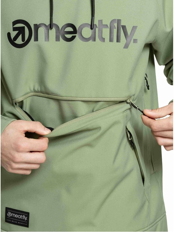 Meatfly Meatfly pánská softshell bunda Jax Olive / Black |