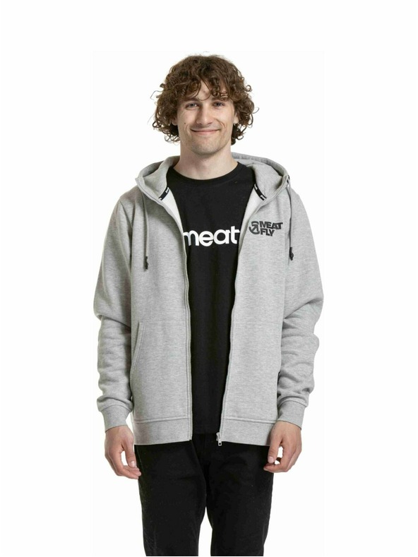 Meatfly Meatfly pánská mikina Cooper Grey Heather