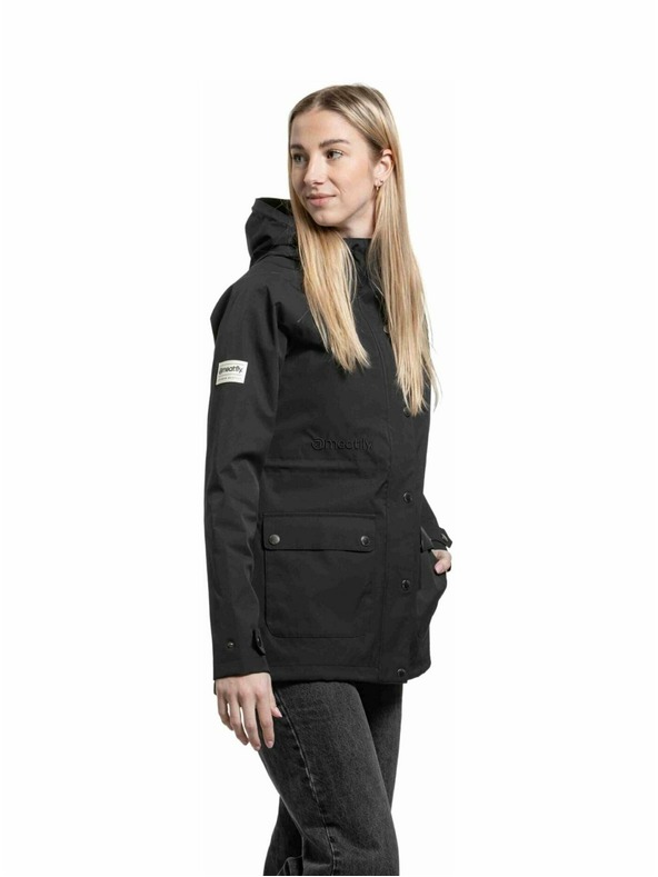 Meatfly Meatfly dámská street bunda Xita Black / White Logo |