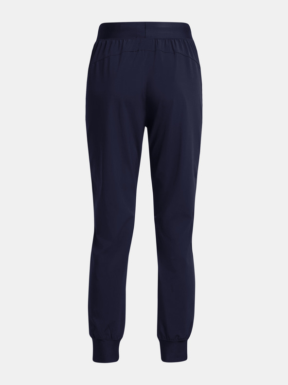 Under Armour Dámské sportovní kalhoty Under Armour UA Rival Hi Rise Woven Pant-BLU