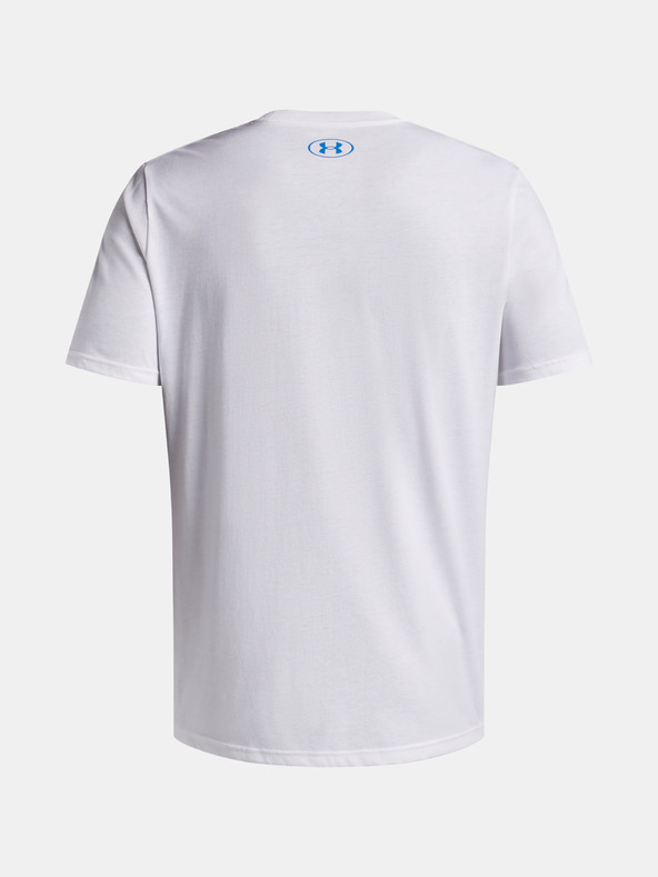 Under Armour Pánské tričko Under Armour UA TRIPLE STACK LC LOGO SS-WHT