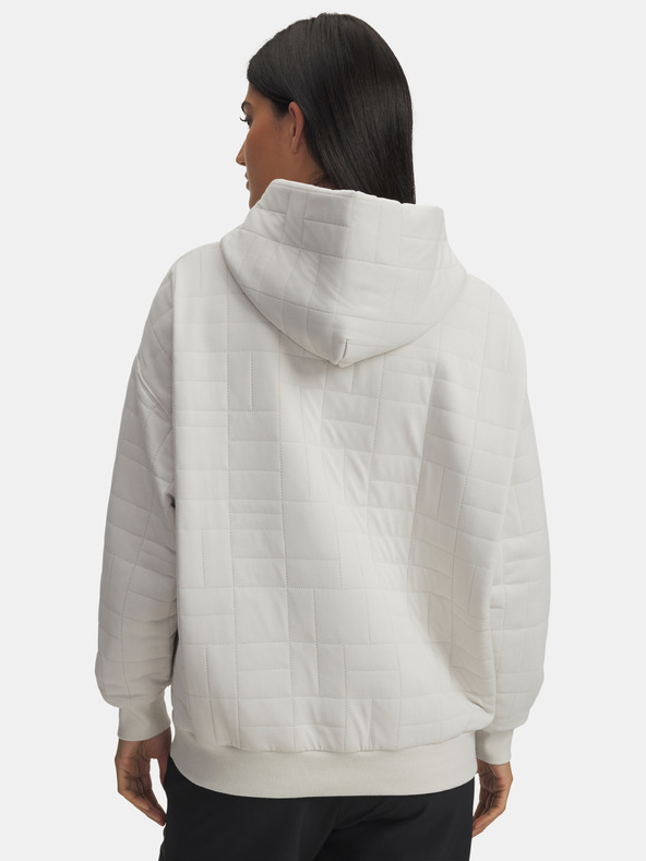 Under Armour Dámská mikina Under Armour Unstoppable Flc Txtr Hoodie-WHT