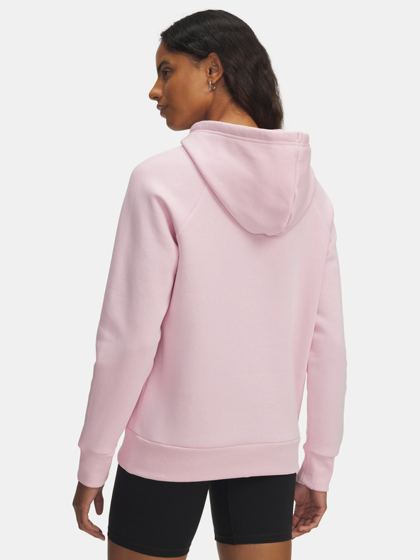 Under Armour Dámská mikina Under Armour UA Rival Flc Shimmer Hdy-PNK