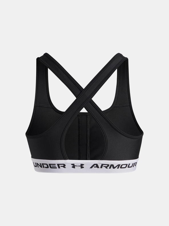 Under Armour Dámská podprsenka Under Armour Crossback Mid Bra-BLK