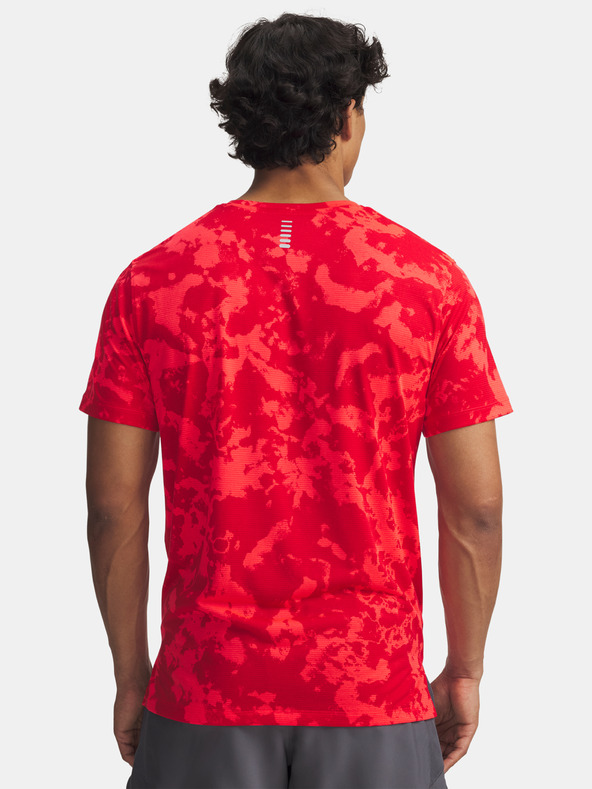 Under Armour Pánské tričko Under Armour UA Launch Printed SS-RED