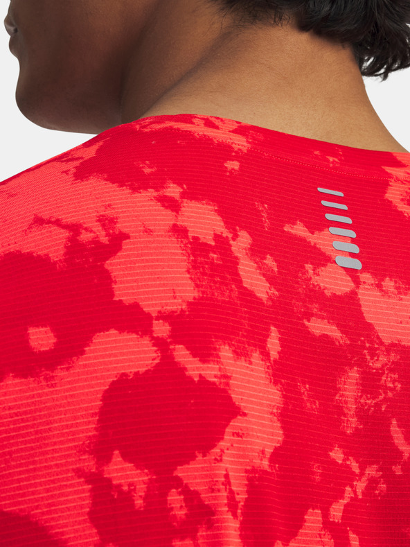 Under Armour Pánské tričko Under Armour UA Launch Printed SS-RED