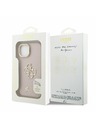 Guess Guess PU Grained 4G Logo Stand Camera Frame Zadní Kryt pro iPhone 13 Pink