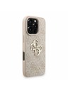 Guess Guess PU 4G Metal Logo Strap Zadní Kryt pro iPhone 16 Pro Pink