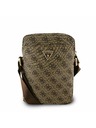 Guess Guess PU 4G Triangle Logo Taška 8" Brown