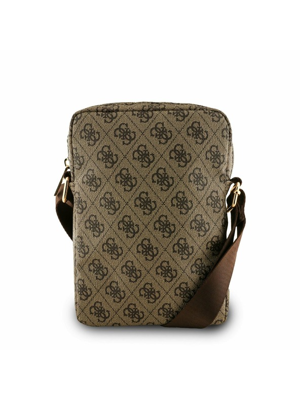 Guess Guess PU 4G Triangle Logo Taška 8" Brown