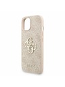 Guess Guess PU 4G Metal Logo Strap Zadní Kryt pro iPhone 15 Pink