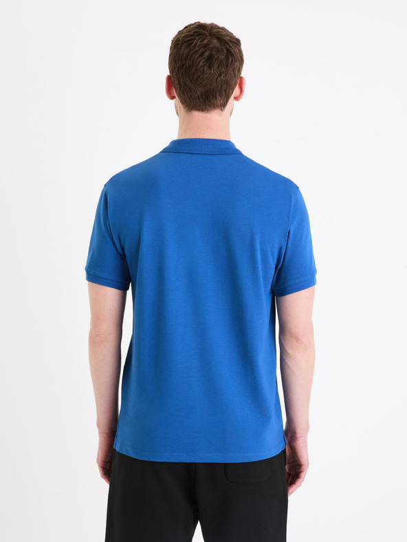 Celio Modré pánské polo tričko Celio Teone