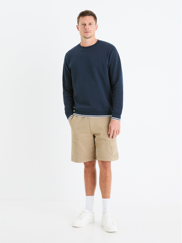 Celio Béžové pánské kraťasy cargo Celio Gojogbm