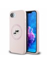 Karl Lagerfeld Karl Lagerfeld Liquid Silicone K&CH Heads MagSafe Zadní Kryt pro iPhone 16e Pink