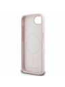 Karl Lagerfeld Karl Lagerfeld Liquid Silicone K&CH Heads MagSafe Zadní Kryt pro iPhone 16e Pink
