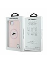 Karl Lagerfeld Karl Lagerfeld Liquid Silicone K&CH Heads MagSafe Zadní Kryt pro iPhone 16e Pink