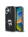 Karl Lagerfeld Karl Lagerfeld IML Aquarelle Karl Zadní Kryt pro iPhone 16 Black