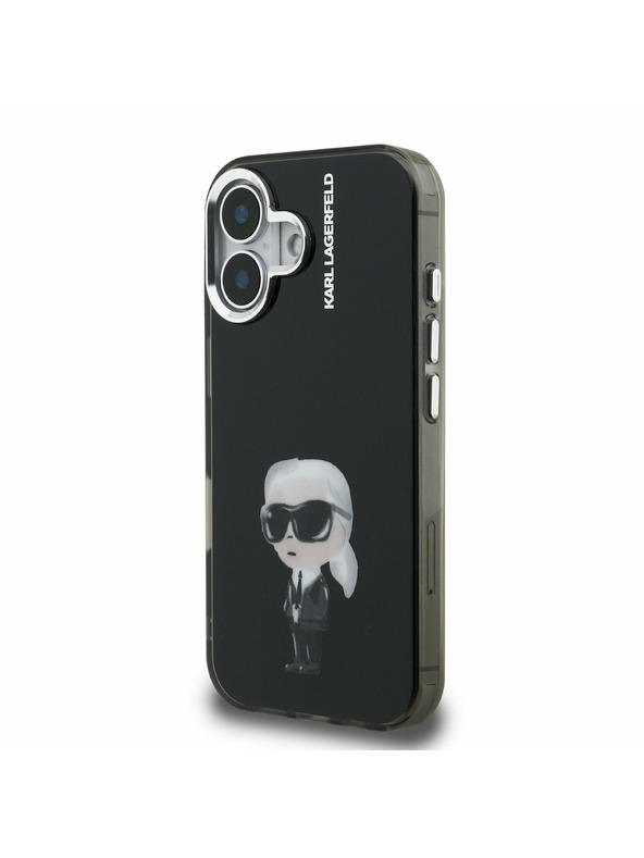 Karl Lagerfeld Karl Lagerfeld IML Aquarelle Karl Zadní Kryt pro iPhone 16 Black