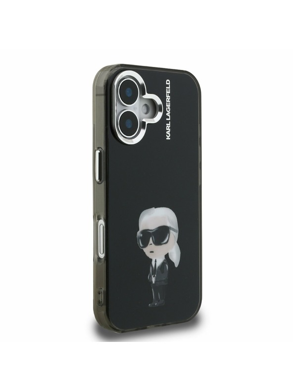Karl Lagerfeld Karl Lagerfeld IML Aquarelle Karl Zadní Kryt pro iPhone 16 Black