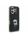 Karl Lagerfeld Karl Lagerfeld IML Aquarelle Karl Zadní Kryt pro iPhone 16 Black