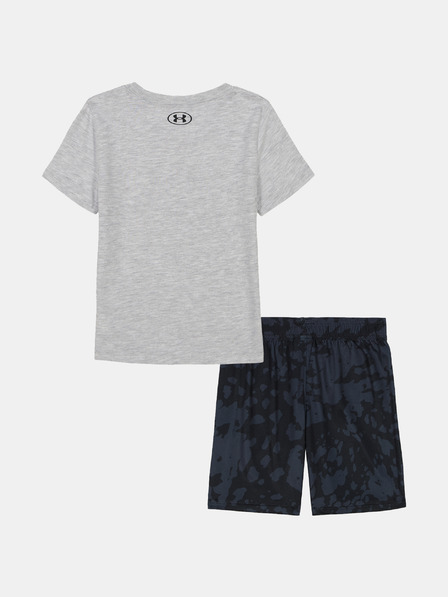 Under Armour Chlapecký set Under Armour UA PRINTED SS SHORT SET-GRY