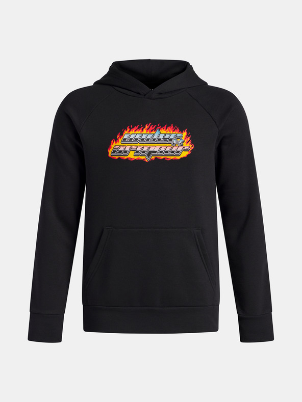 Under Armour Chlapecká mikina Under Armour UA Rival Flc Flamin Wdmrk HD-BLK