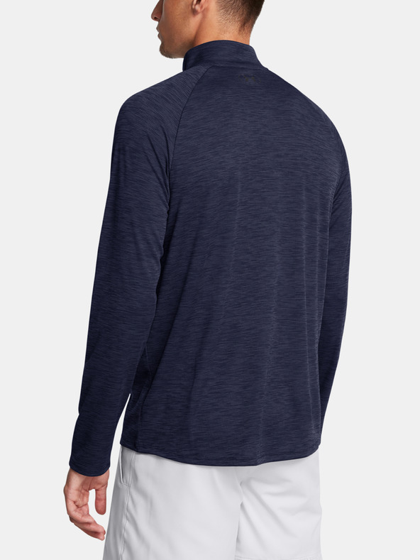 Under Armour Pánské tričko Under Armour UA Tech Textured 1/2 Zip-BLU