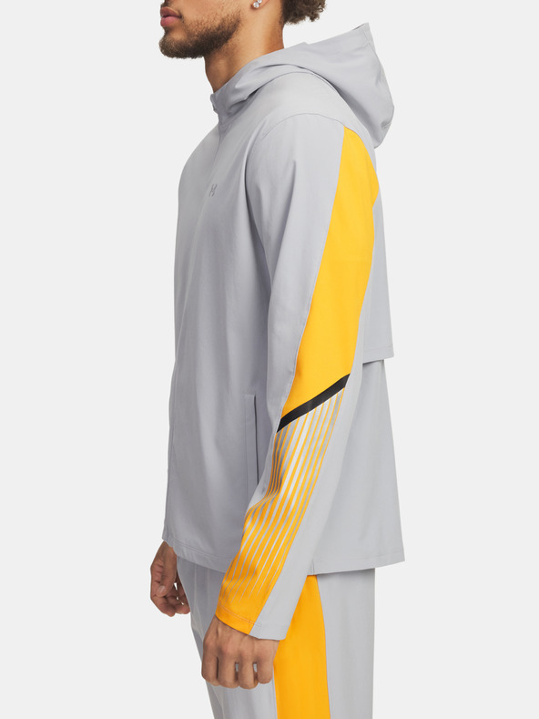 Under Armour Pánská bunda Under Armour UA Velociti Storm Hooded Jkt-GRY