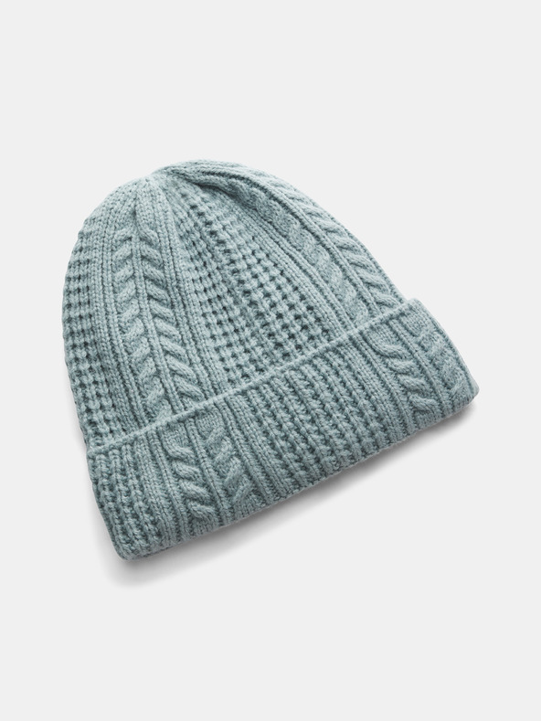 Under Armour Dámská čepice Under Armour W Halftime Cable Knit Beanie-GRN