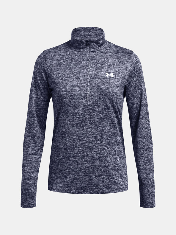 Under Armour Dámské tričko Under Armour Tech 1/2 Zip- Twist-BLU