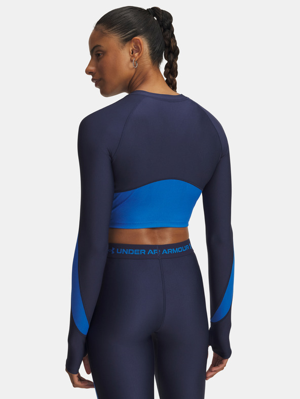 Under Armour Dámské tričko Under Armour UA HG Rib 1/4 Zip-BLU